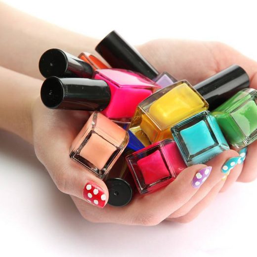 Colorful  nail polish